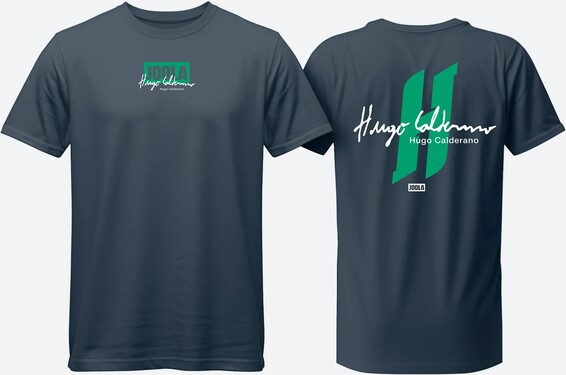 JOOLA Hugo Calderano Signature Tee - Navy/Tropical Glow