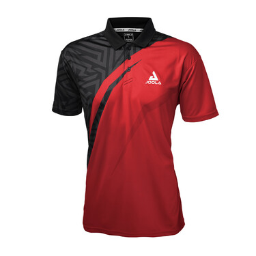 JOOLA Synergy Polo Competition Shirt - Black/Red