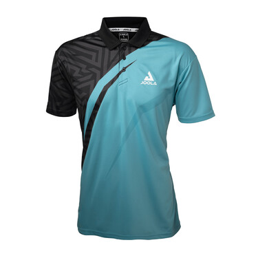 JOOLA Synergy Polo Competition Shirt - Black/Turquoise