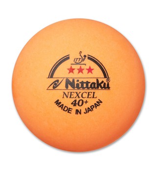 Nittaku 3-Star Nexcel 40+ Orange Balls - Pack of 12