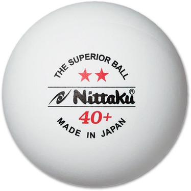 Nittaku 2-Star Superior 40+ Balls - Pack of 12