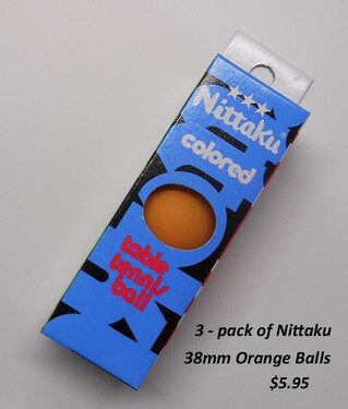 Nittaku 38mm 3-Star Balls - Pack of 3