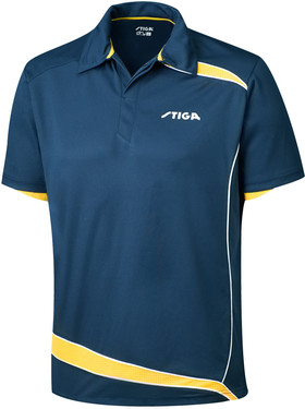 Stiga Discovery Polo Shirt - Navy/Yellow