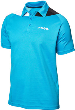 Stiga Pacific Polo Shirt - Blue/Black/White