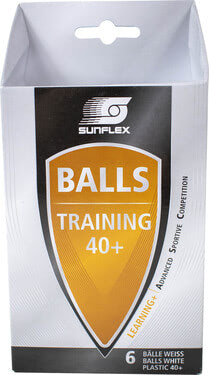 Sunflex Table Tennis Training Balls - Pack of 6