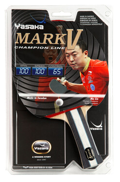 Champion Line Yasaka MARK V Carbon Flared Handle Table Tennis Racket 